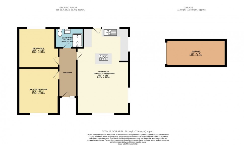 Floorplan for Western Avenue, Liskeard, PL14