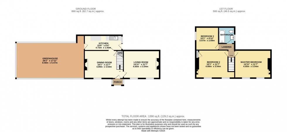Floorplan for Upton Cross, Liskeard, PL14