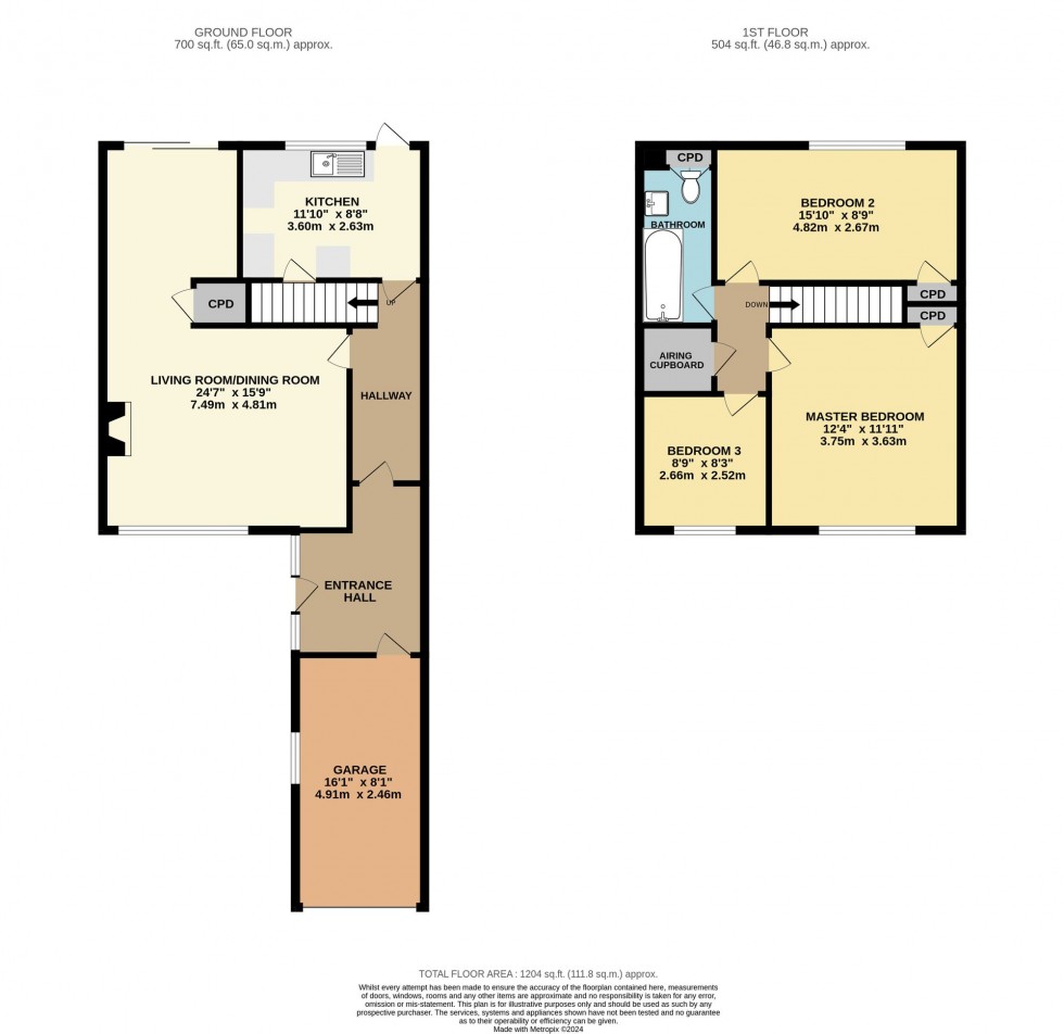 Floorplan for Trevillis Park, Liskeard, PL14