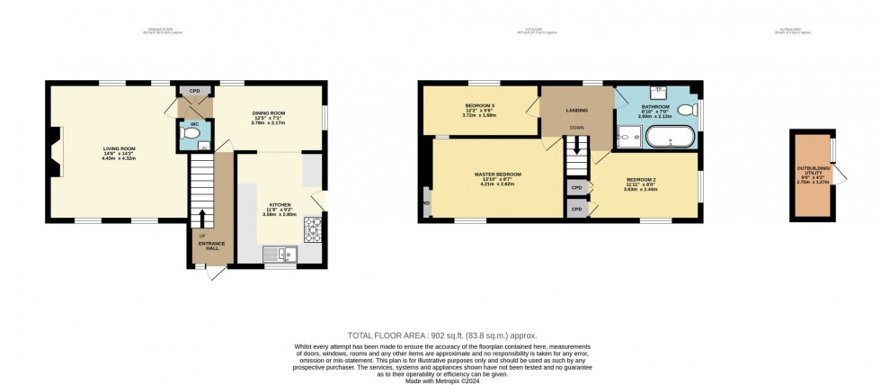 Floorplan for St. Cleer, Liskeard, PL14