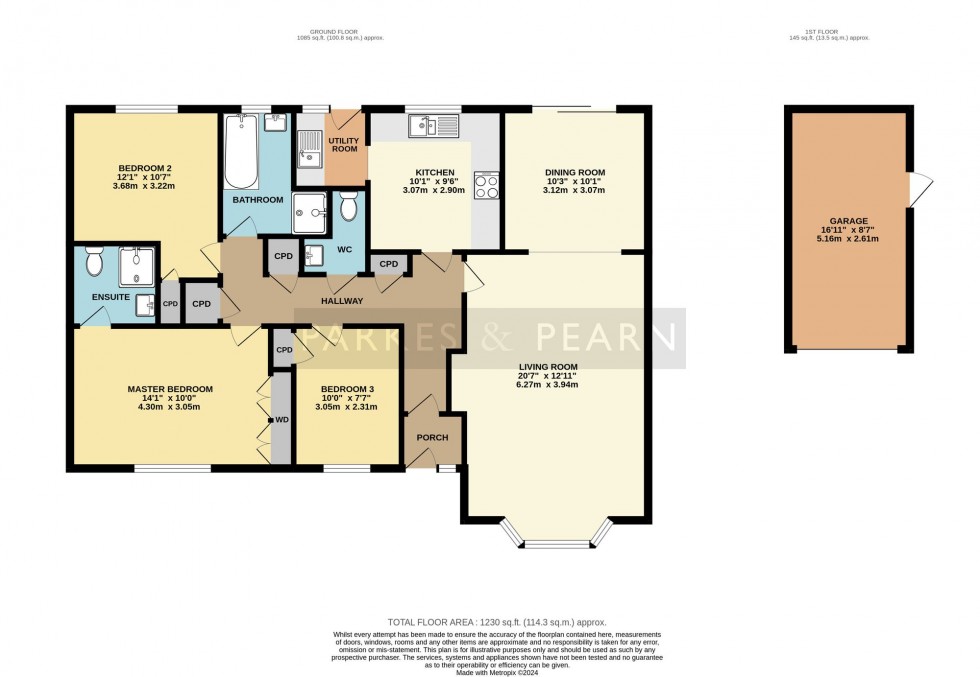 Floorplan for Henscol Vale, Liskeard, PL14