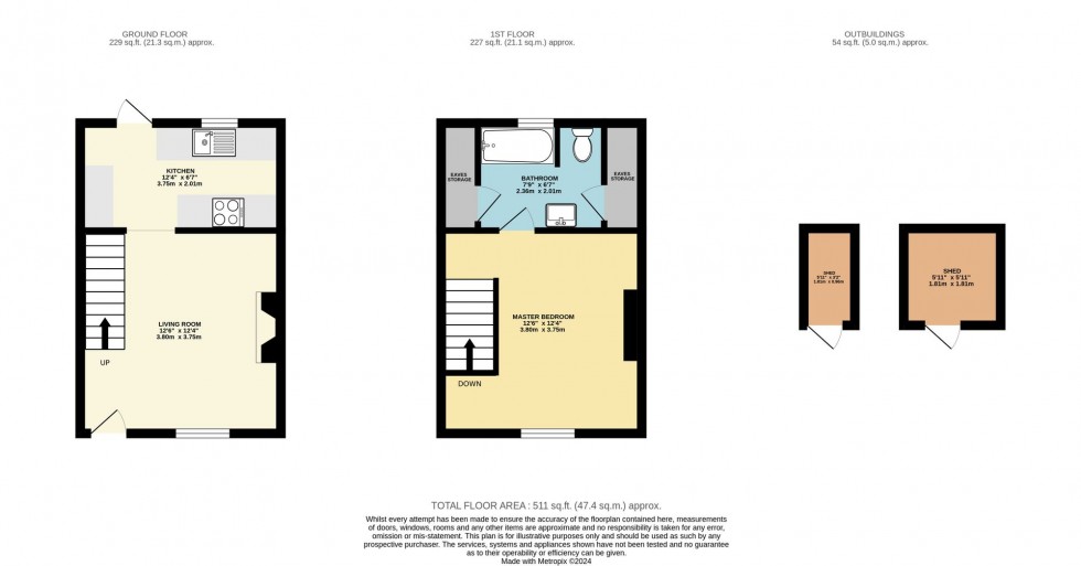 Floorplan for Pound Street, Liskeard, PL14