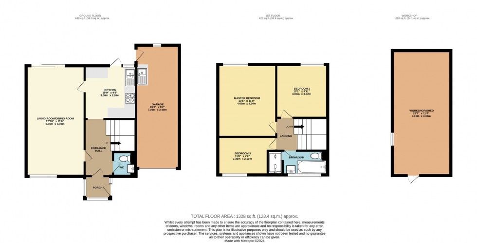 Floorplan for Pendean Close, Liskeard, PL14
