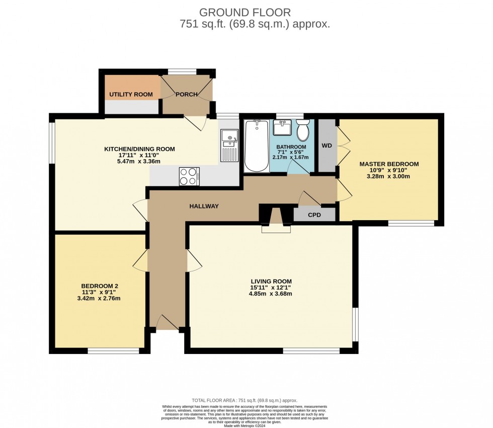 Floorplan for Keveral Gardens, Seaton, PL11