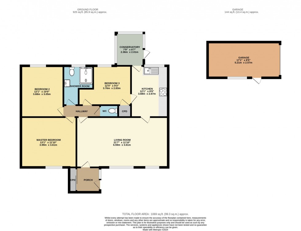 Floorplan for Trevillis Park, Liskeard, PL14