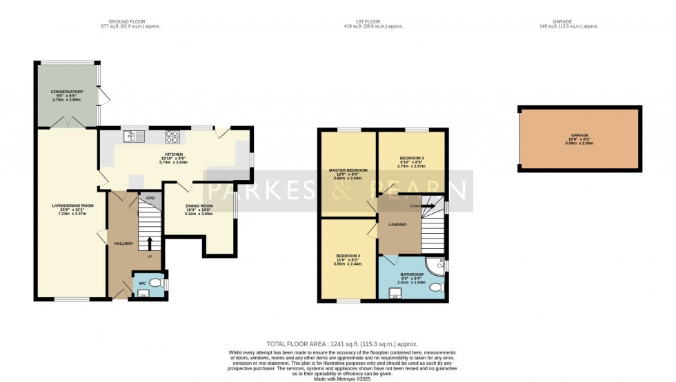 Floorplan for Eastern Avenue, Liskeard, PL14