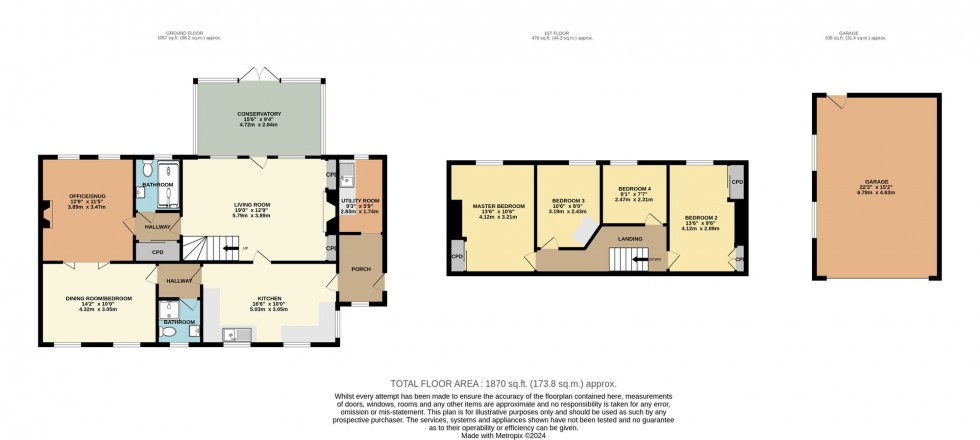 Floorplan for St. Ive, Liskeard, PL14