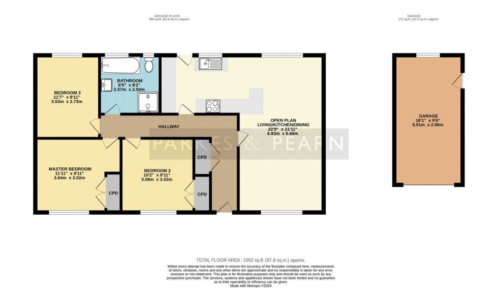 Floorplan for Caradon View, St. Cleer, PL14