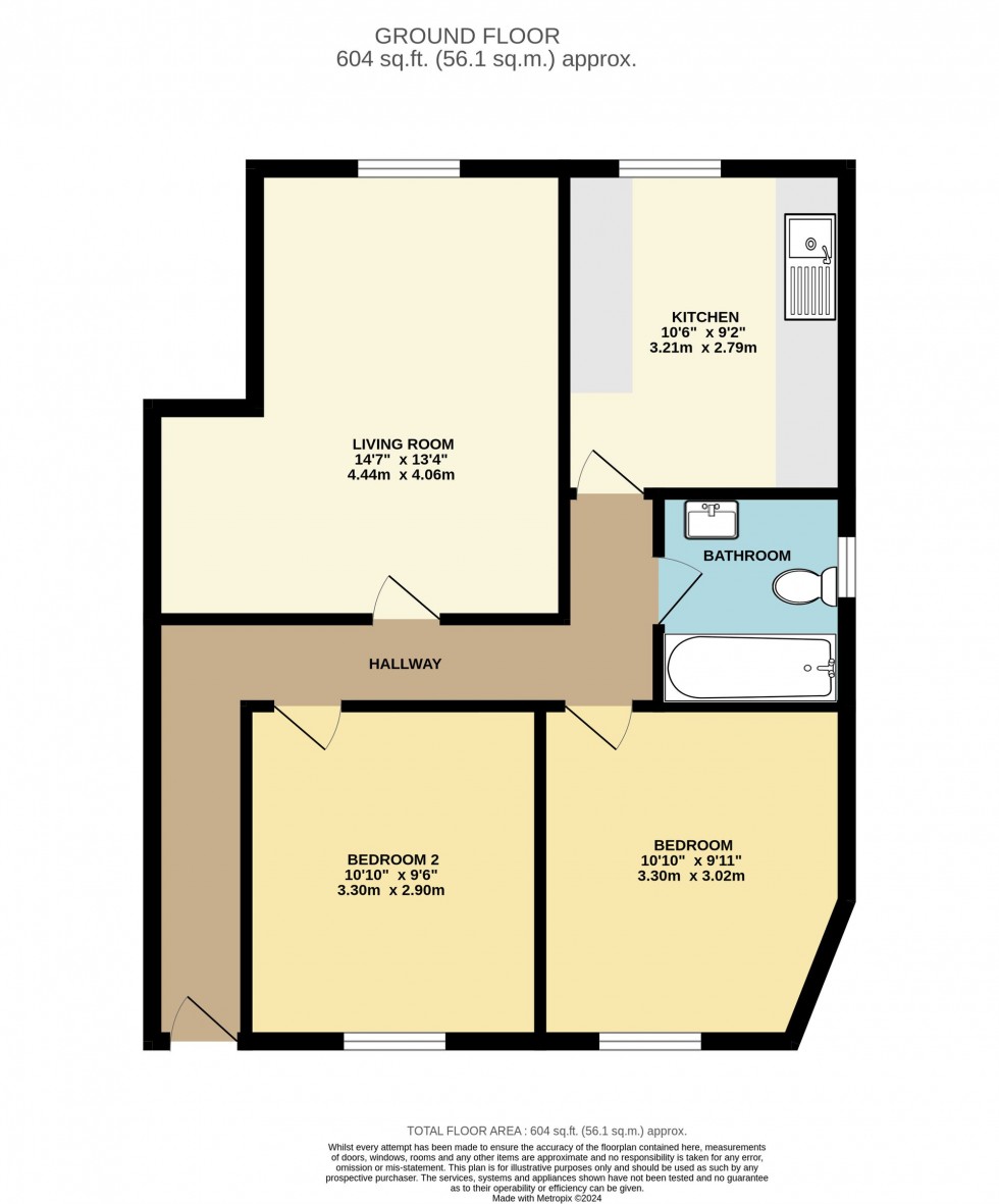 Floorplan for Windsor Place, Liskeard, PL14