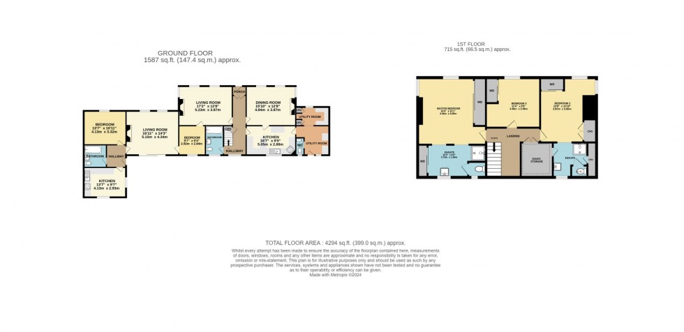 Floorplan for St. Ive, Liskeard, PL14