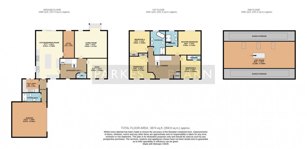 Floorplan for Roseveare Close, Pensilva, PL14