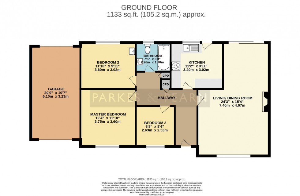 Floorplan for Caradon View, St. Cleer, PL14